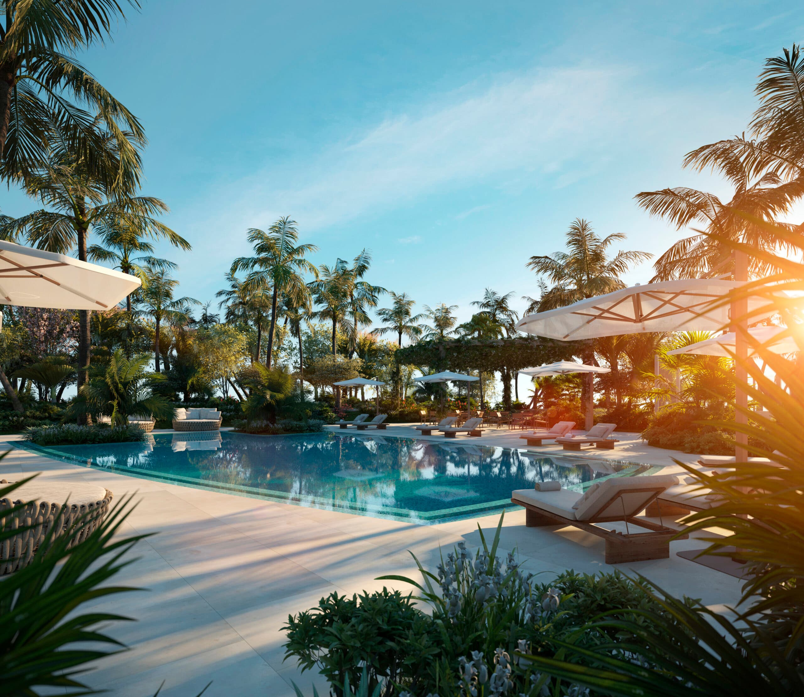 Sky villas de escala residencial