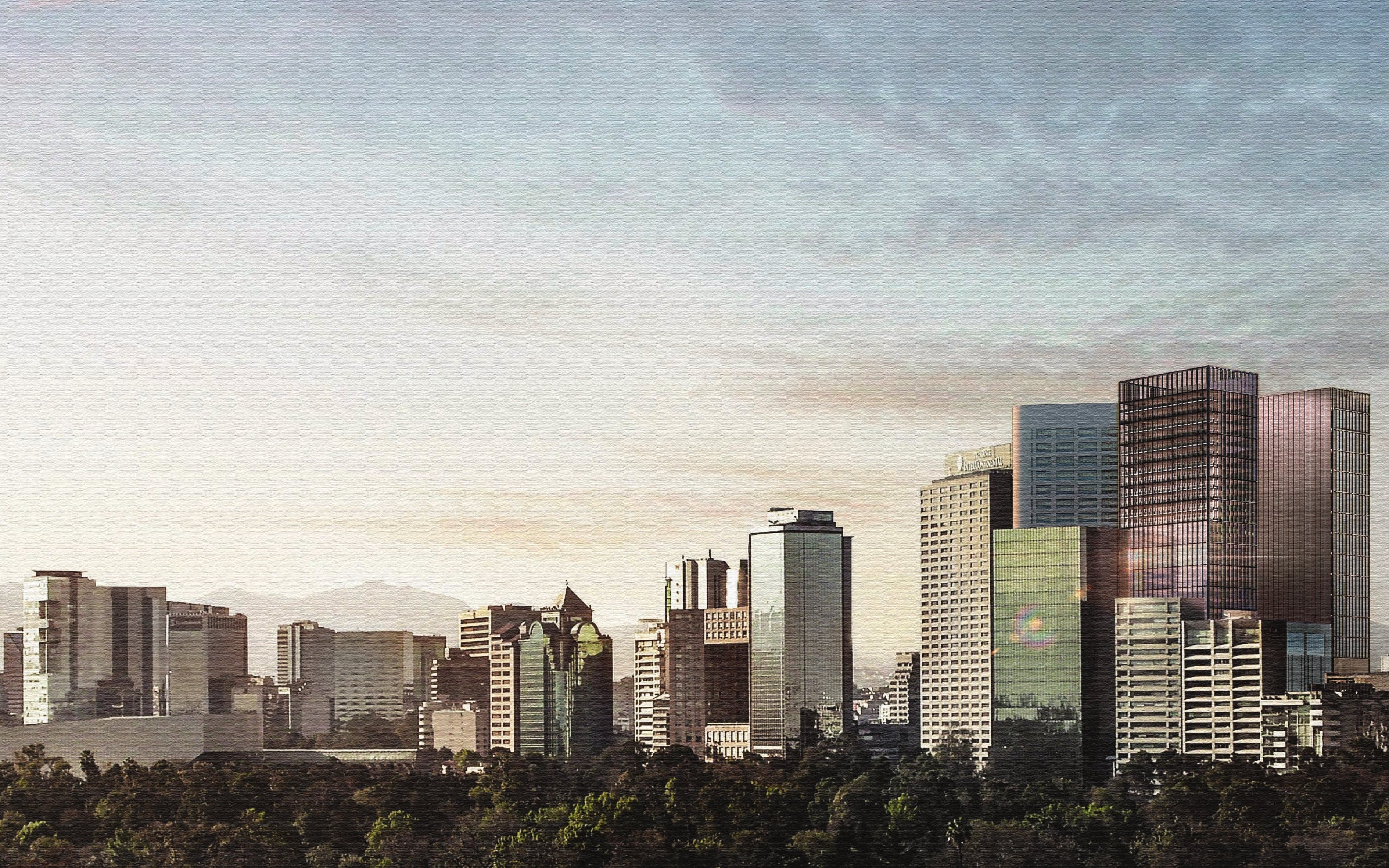 Direct views over Chapultepec Park