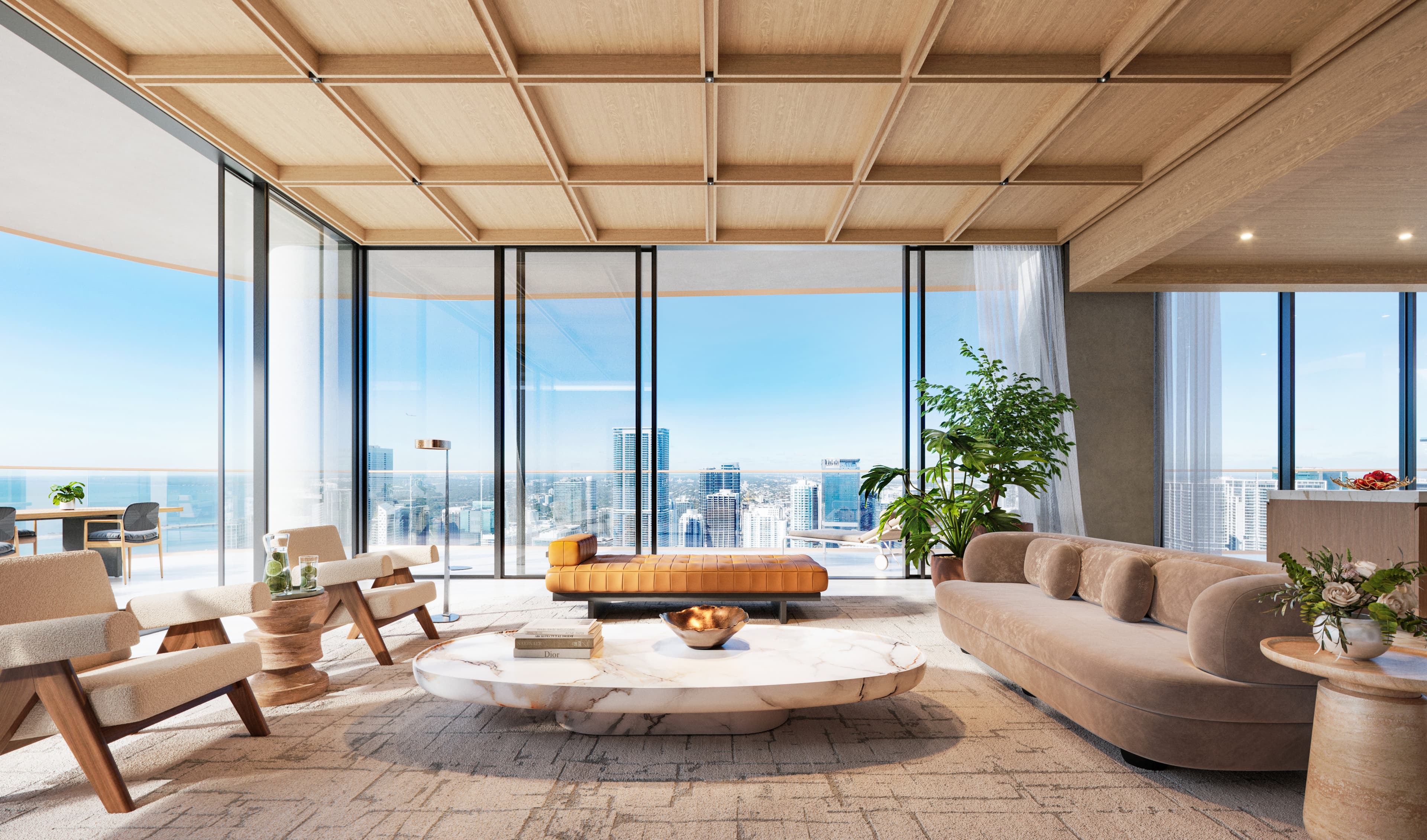 Panoramic bay & skyline views